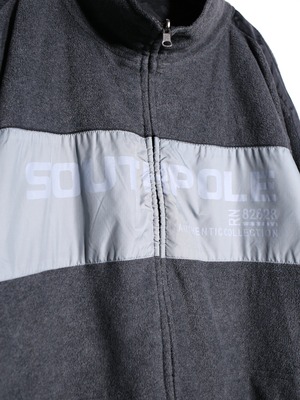 "SOUTH POLE" over silhouette reversible jacket