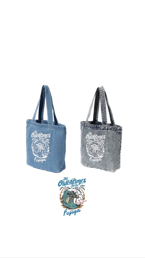 【富士家×オールデンタイムス】SKULL SURF DENIM TOTE BAG