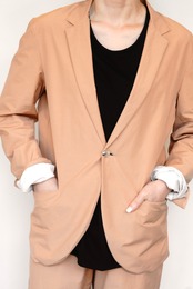 One button tailored jacket