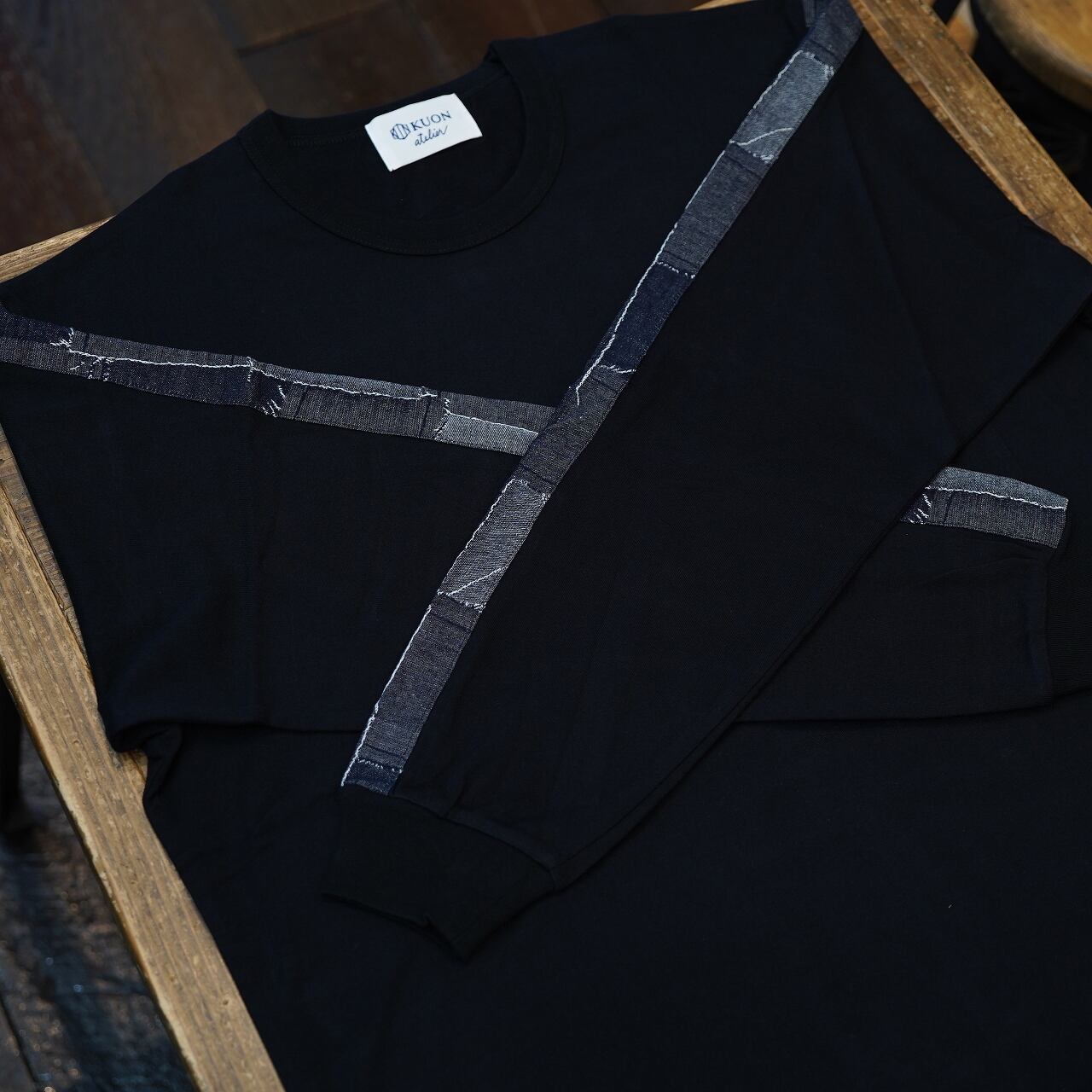 KUON（クオン） ボロジャカード トリミングロングTシャツ CIRCLE特注 
