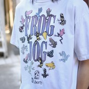 94's various frogs print tee