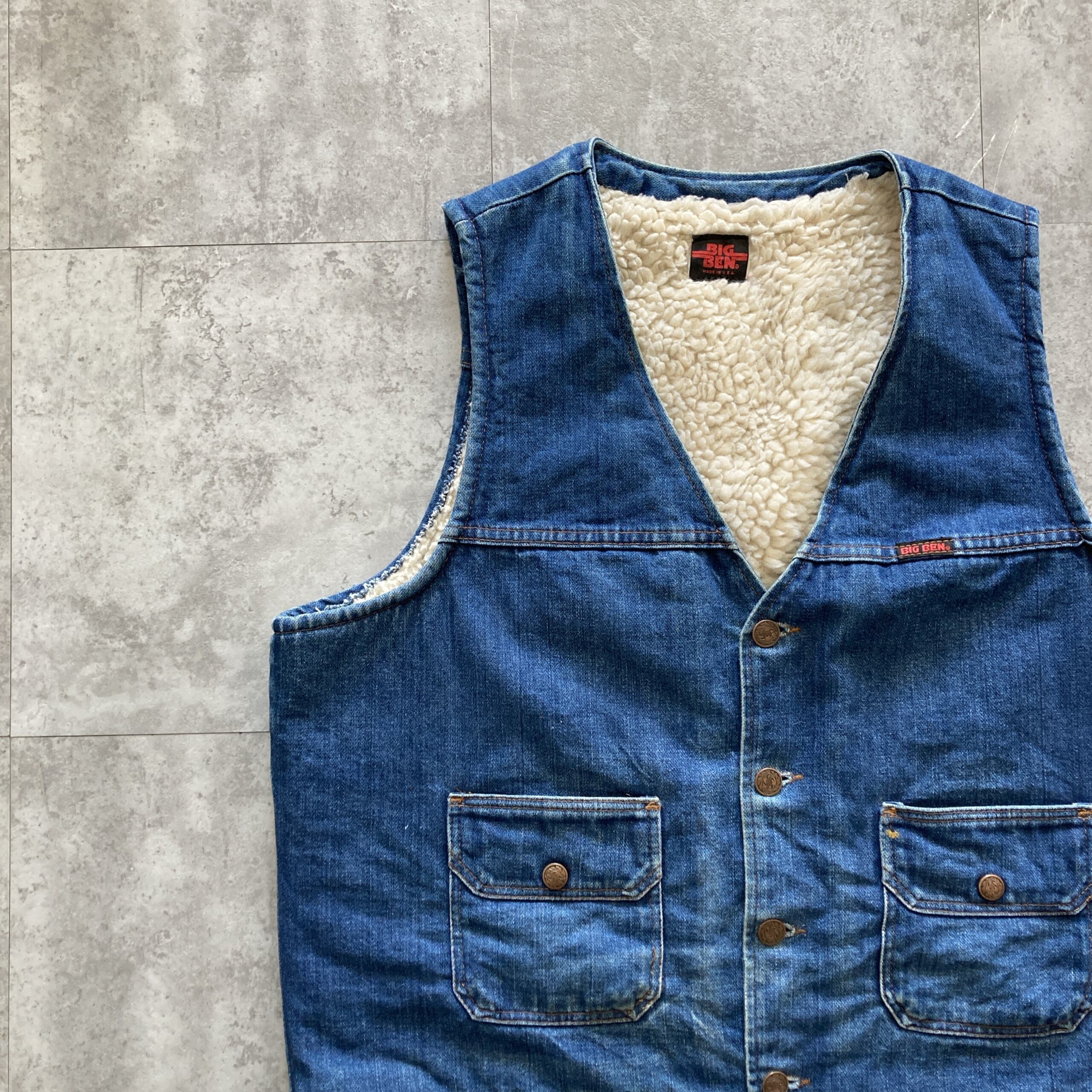 70s-80s】BIG BEN ビッグベン USA製 アメリカ製 ワンポイント ロゴ刺繍