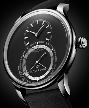 【JAQUET DROZ ジャケ・ドロー】GRANDE SECONDE QUANTIÈME　グラン・セコンド カンティエーム（マットブラック）／国内正規品 腕時計