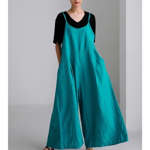cotton linen loose saropette ＜p100257＞