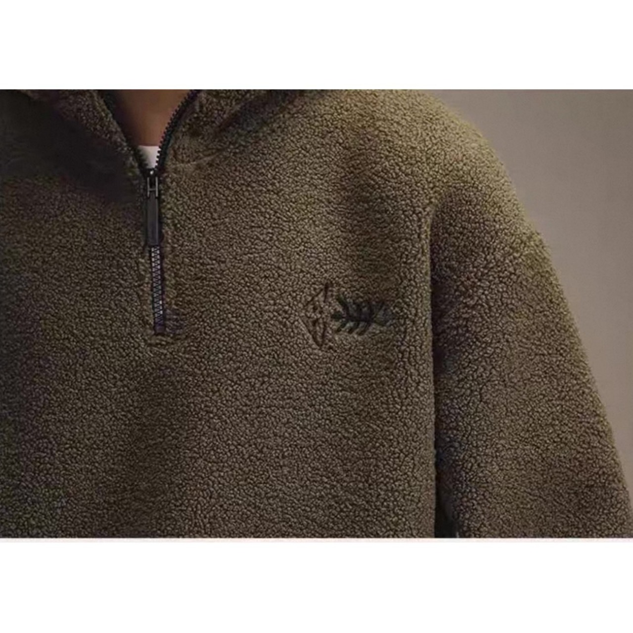 Half zip boa hoodie 1190 - 11