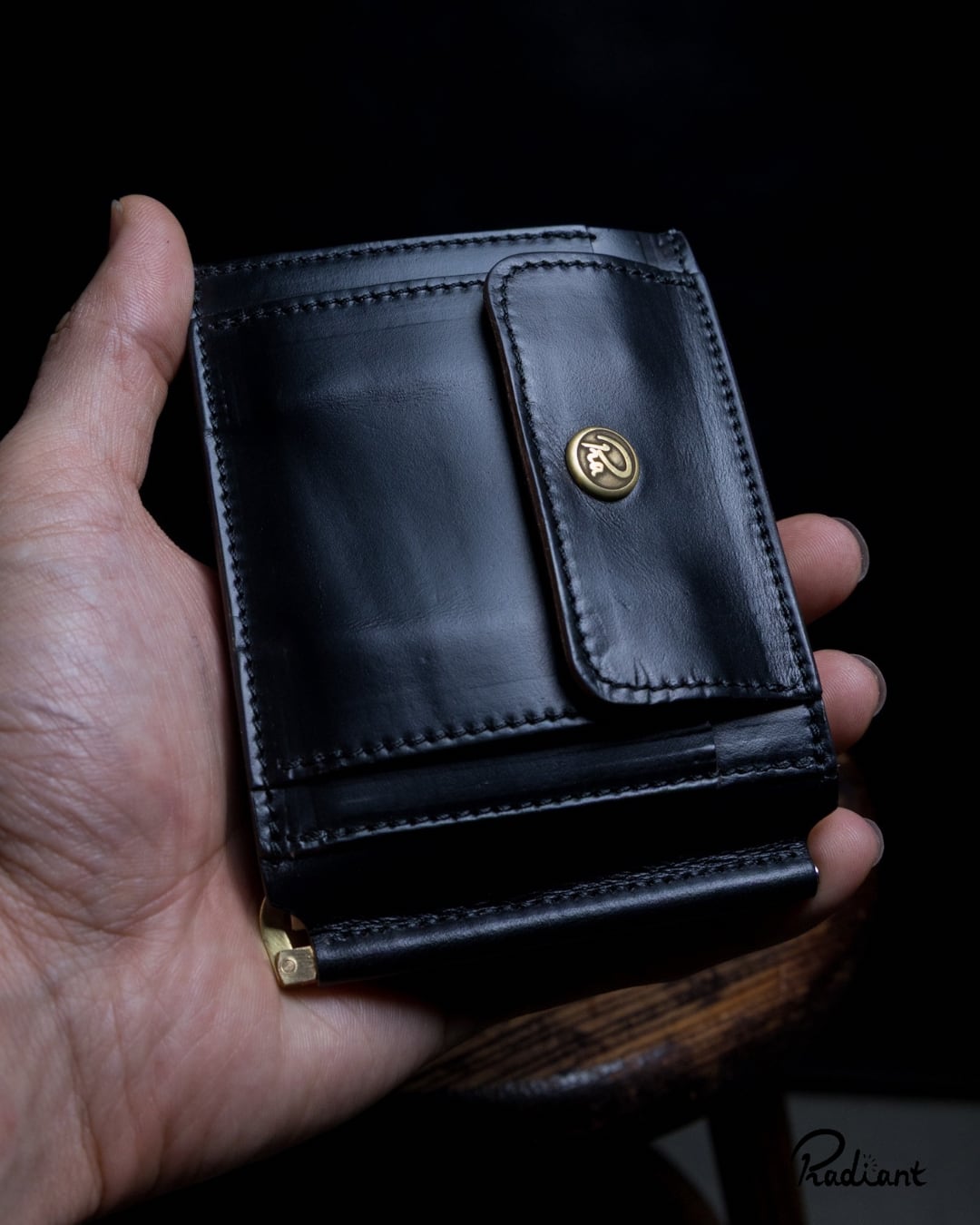 money clip / RW-09 クロムエクセル キャメルワッペン 【数量限定