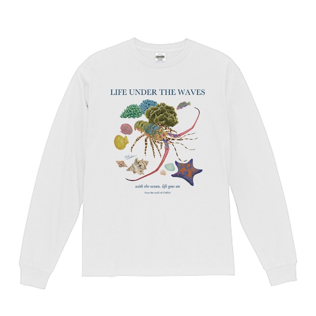 海の生きもの長袖Tシャツ（ミノカサゴ）｜LIFE UNDER THE WAVES Model-12