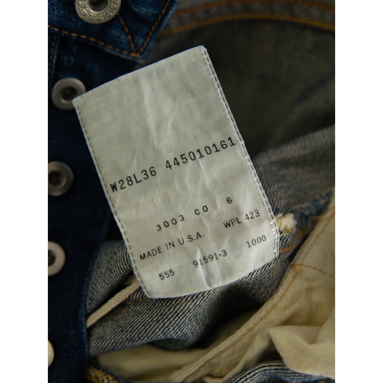 【LEVI'S VINTAGE CLOTHING S501XX】Made in U.S.A. 44's Straight Denim Pants W28 L36（リーバイスヴィンテージクロージング LVC 44年モデル バレンシア工場製 ストレートデニムパンツ ジーンズ）