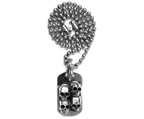 SofferAri Jewelry ソファーアリ日本代理店 MEDIUM DOG TAG DON`T FUCK AROUND SKULLS PENDANT TommyLee トミーリー着用　Mötley Crüe モトリークルー