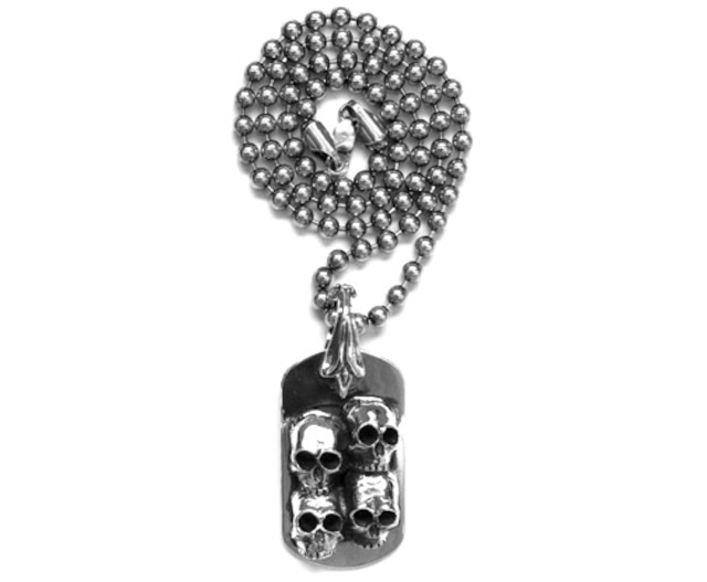 SofferAri Jewelry Large Dog Tag Skulls & N.C. Crosses ソファーアリ日本代理店