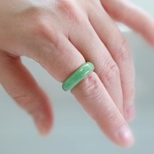 【13号 】翡翠 甲丸リング A貨翡翠 jd_rg1965