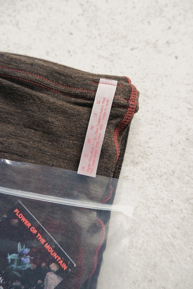 Ultra fine merinowool leggings col.chernozem