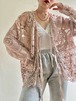 70s Vintage Lace Up Crochet Jacket