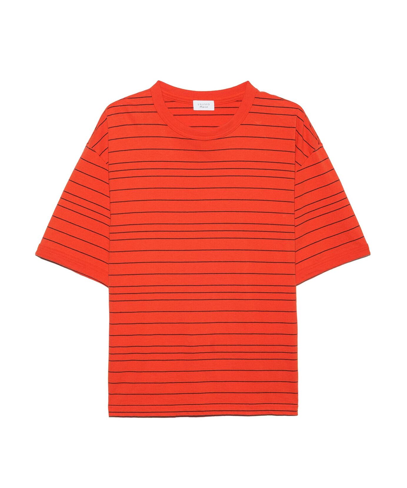 UNUSED / US2543 BORDER SHORT SLEEVE T-SHIRT(RED) | AfterSchool
