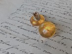 FRANCE vintage yellow candy earring