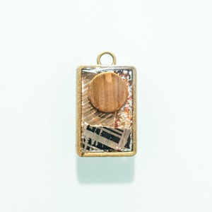 シンバルネックレス・片耳イヤリングピアス(N-08)