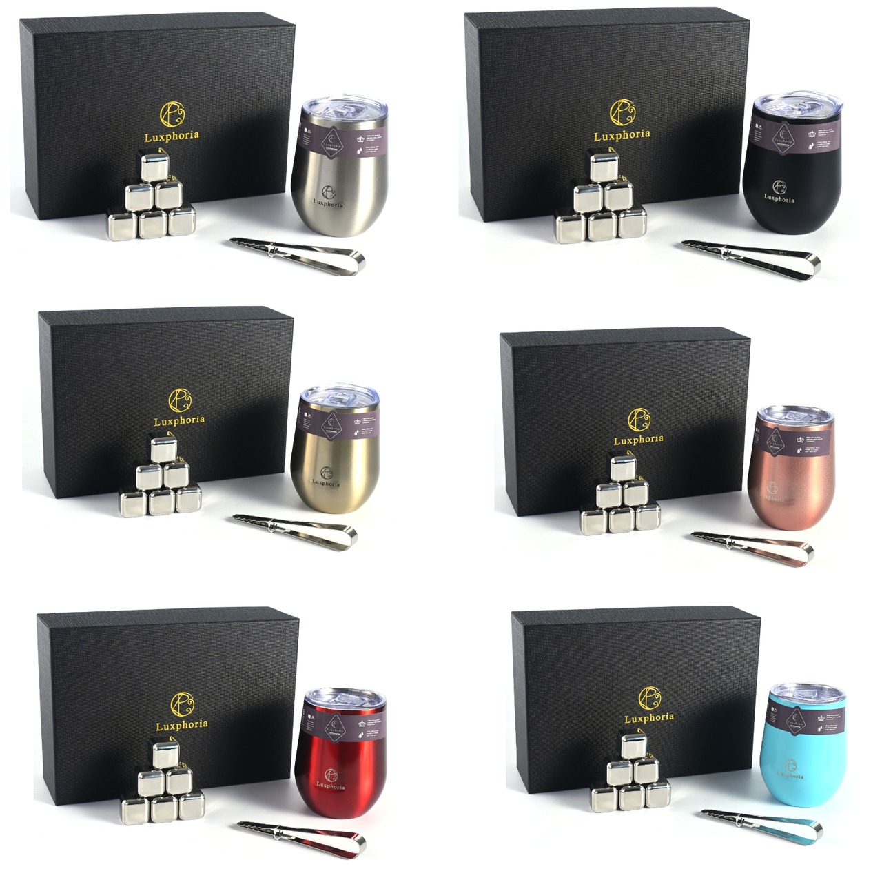 一生モノの贈り物｜ 保冷・保温タンブラーセット（ブラック）B0CNZ9QRZY