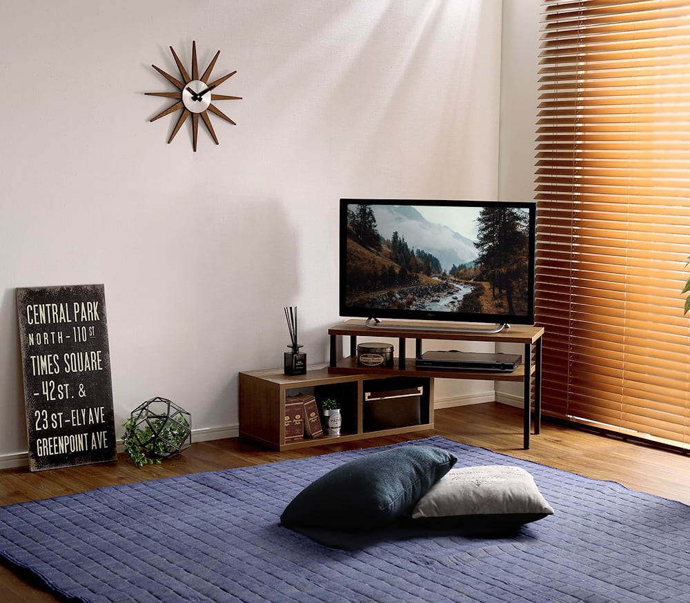 全2色】お部屋が狭くても使える！ヴィンテージ伸縮テレビ台 | TKSKSHOP