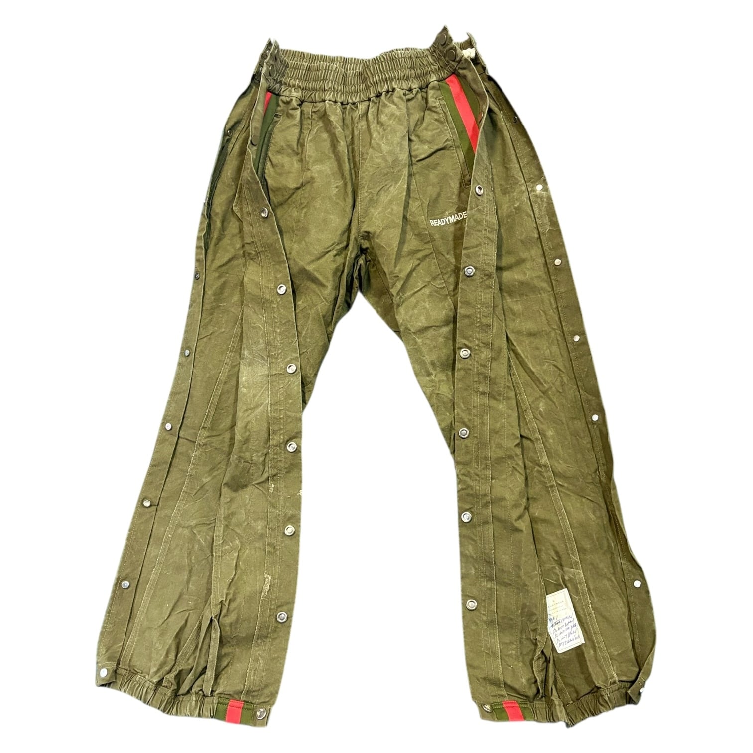 readymade ラインパンツ　トラックパンツ READYMADE】レディメイド SIDE SNAP TRACK PANTS サイドライン