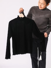 Mylanka(ベロアハイネックトップス)