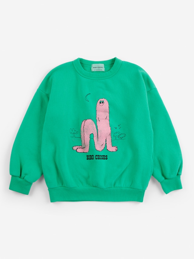 〈 BOBO CHOSES 26AW 〉  Long Puff sweatshirt / GREEN