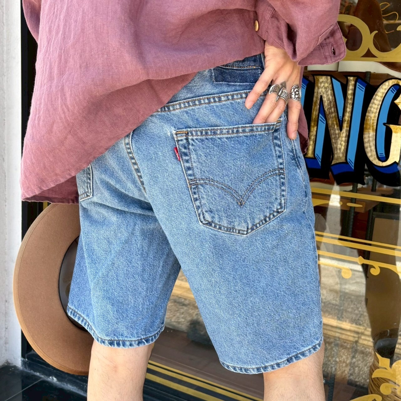 【USED UPCYCLE】(W34) Levi's 505 Easy Shorts - 7