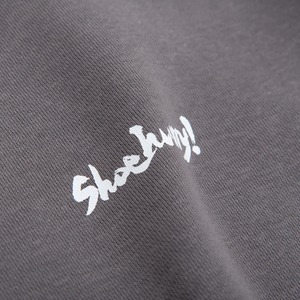 SHOEHURRY! SMALL LOGO SWEAT HOODIE (CEMENT/WHITE) | 裏起毛パーカー(セメント/ホワイト)