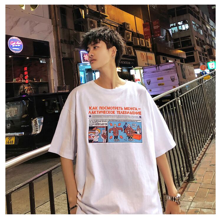 全4色 Tシャツ カットソー プリント カジュアル シンプル