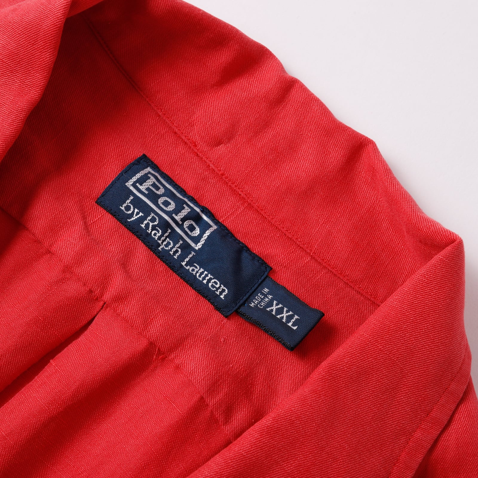 極美品】90s Ralph Lauren special linen silk open collar shirt