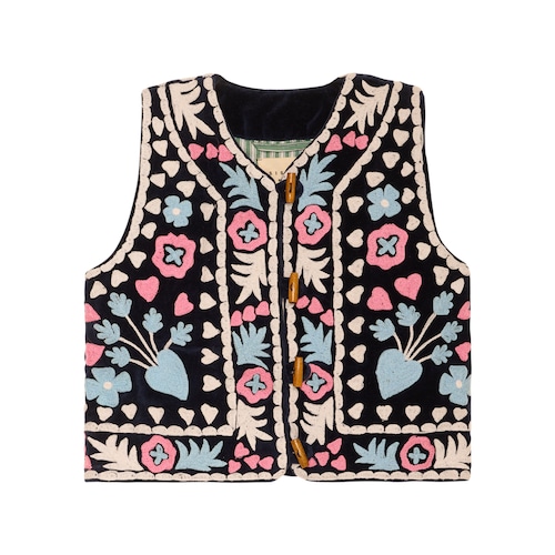 《即納》SISSEL MINI / TIMOTHY MINI VEST - Leftover Fabric Navy