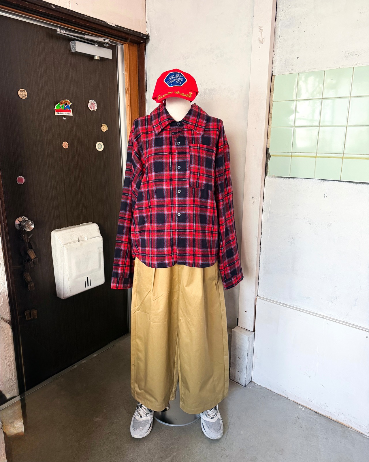 【REPOSE  AMS 16Y】FIRECRACKER HORIZON CHECK
