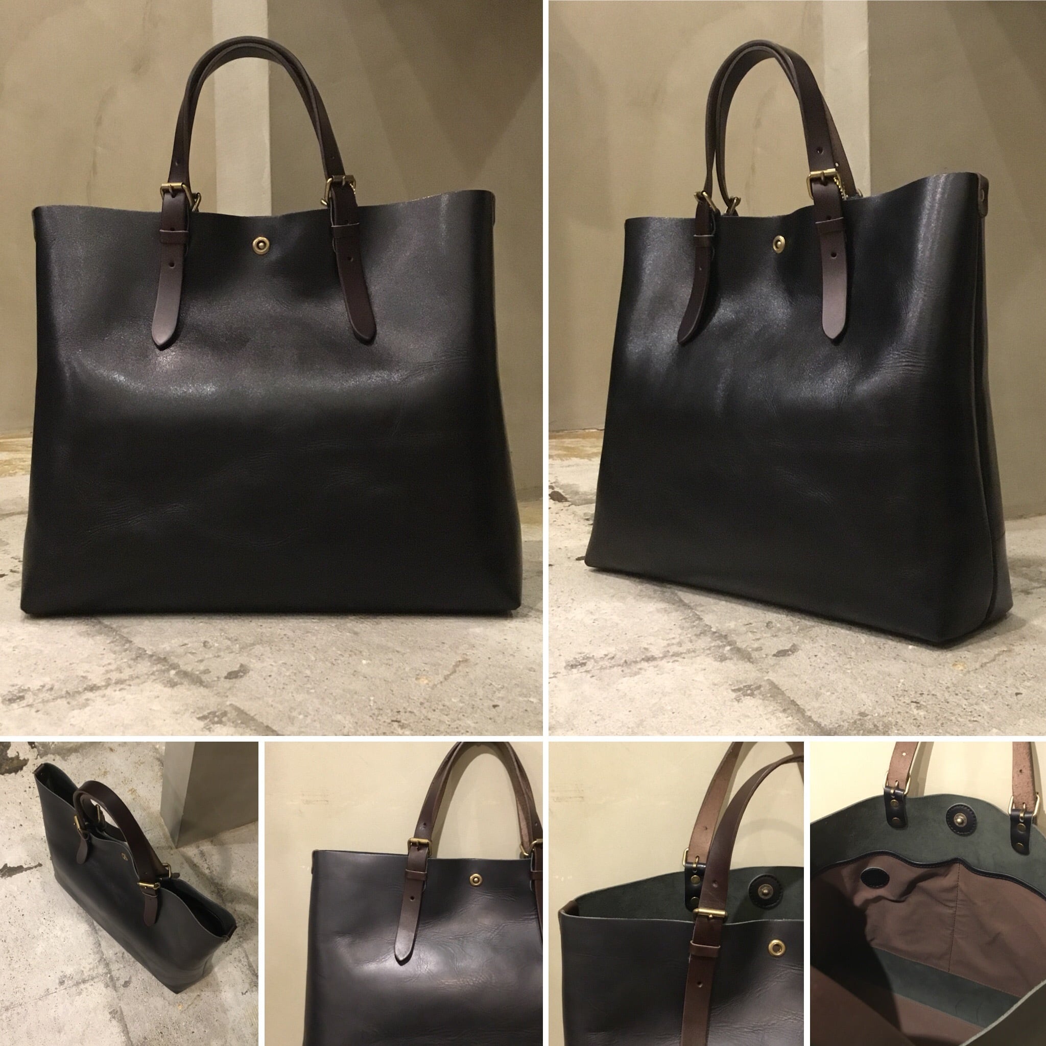 オイルヌメ(牛革)縦にも横にもA4サイズのトートバッグ・alto.アルト