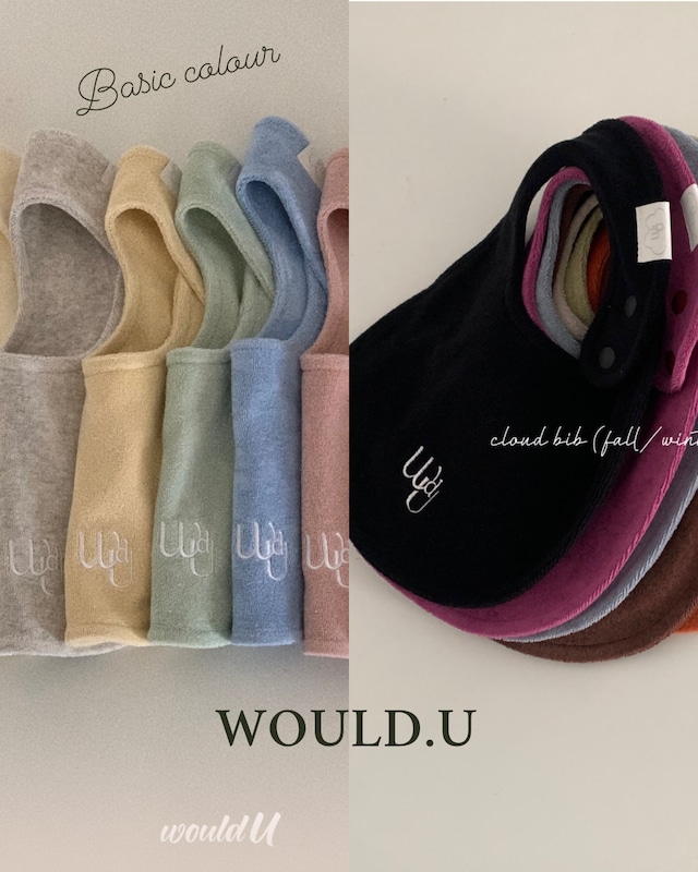 【新色予約】Would.U 「cloud terry bibs」wouldu