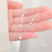 ハートジルコニアチャームブレスレット