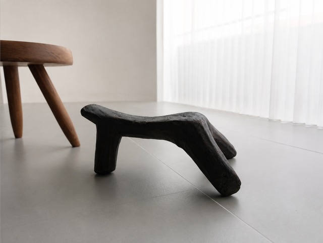 エチオピア ヴィンテージ 木製スツール オモ川流域｜ Vintage Ethiopian Wooden Stool
