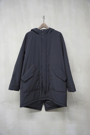 Nylon Padded Hoodie Coat