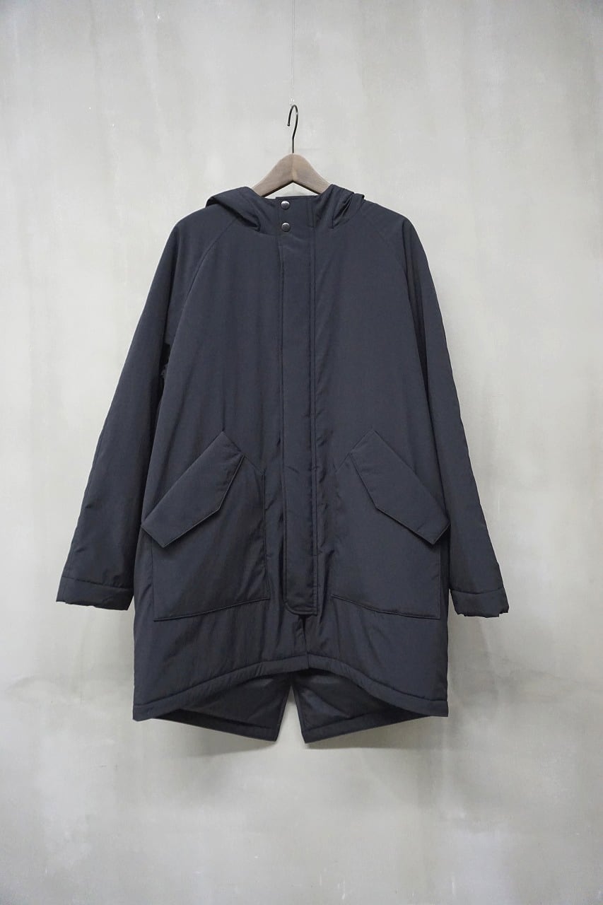 Nylon Padded Hoodie Coat