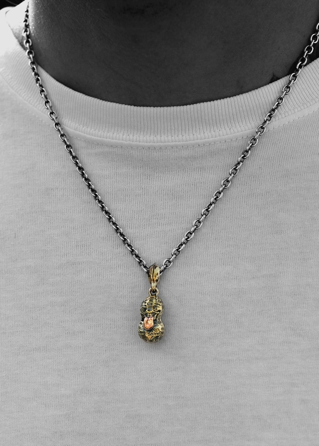 BERO TATTOO PEANUTS S size SV x k10PG + Peanuts silver Chain 50cm