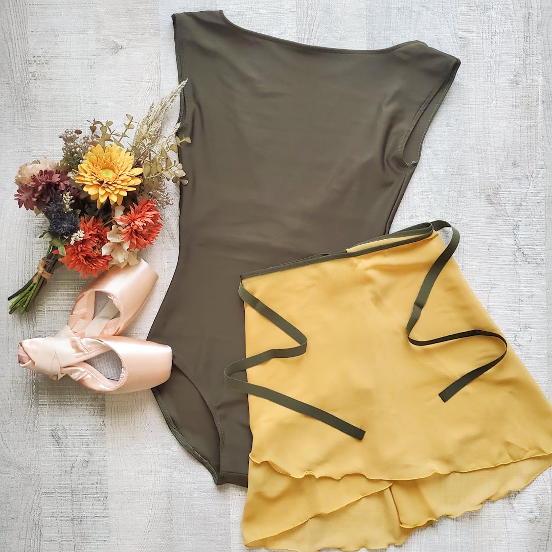 ballet leotard “Venus”【カーキグリーン】 | herz(ヘルツ) バレエ