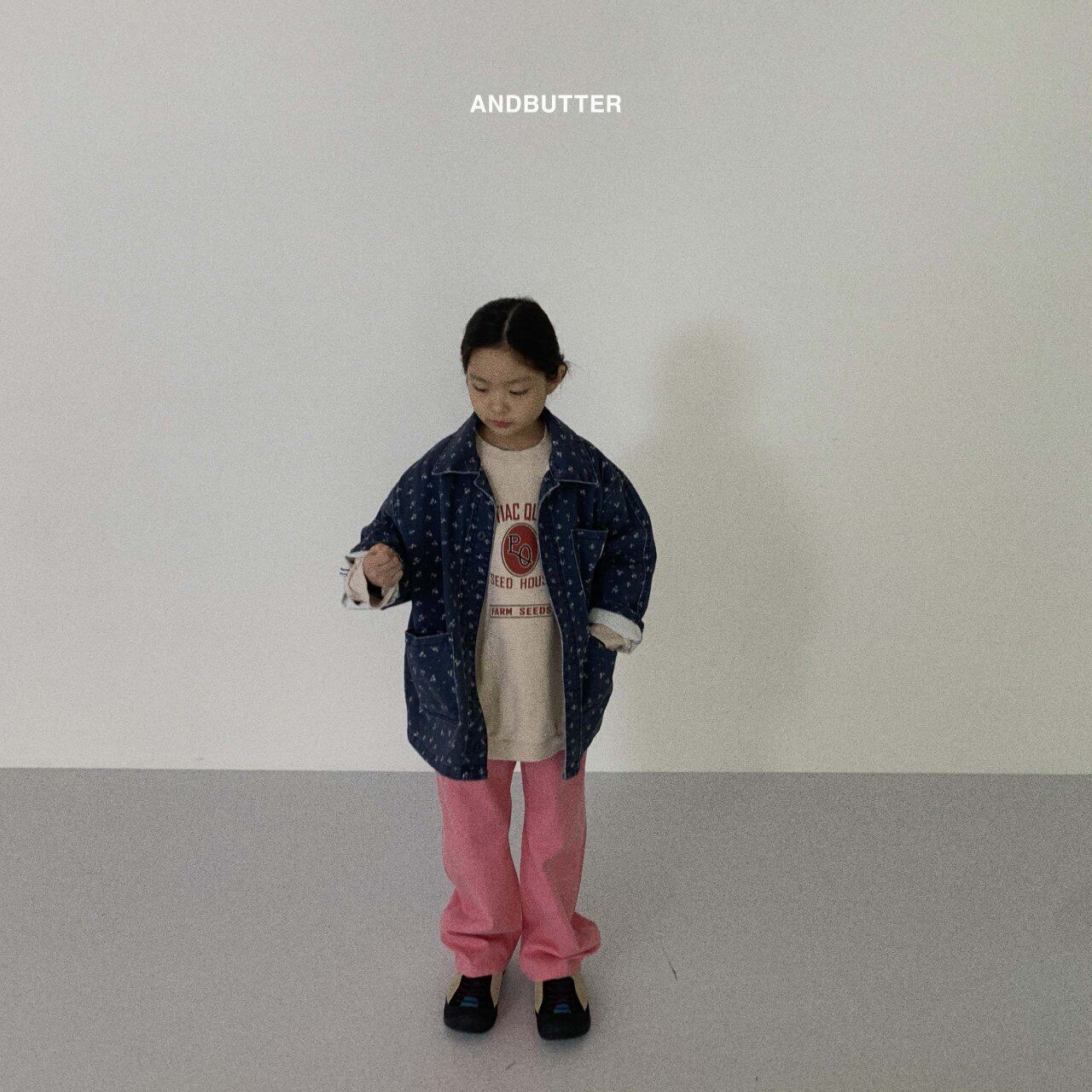 【and butter】Pocket dying pants