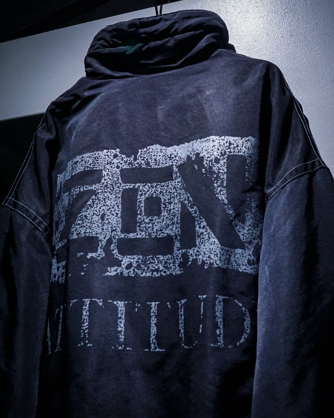 add (C) vintage】“ZEN ATTITUDE” Nylon Pullover Jacket | Caka(カカ