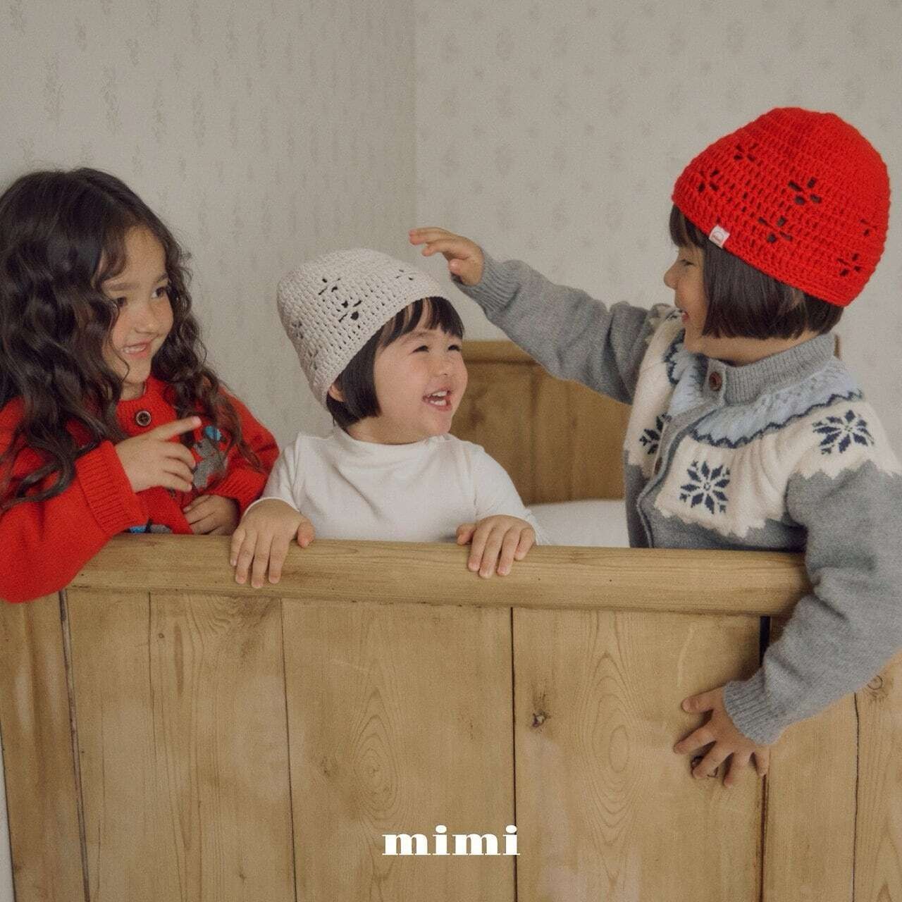 韓国子供服 / 26Autumn / 〖取寄〗By MiMi / ニットビーニー / キッズ服 *FREE(2~5歳)*