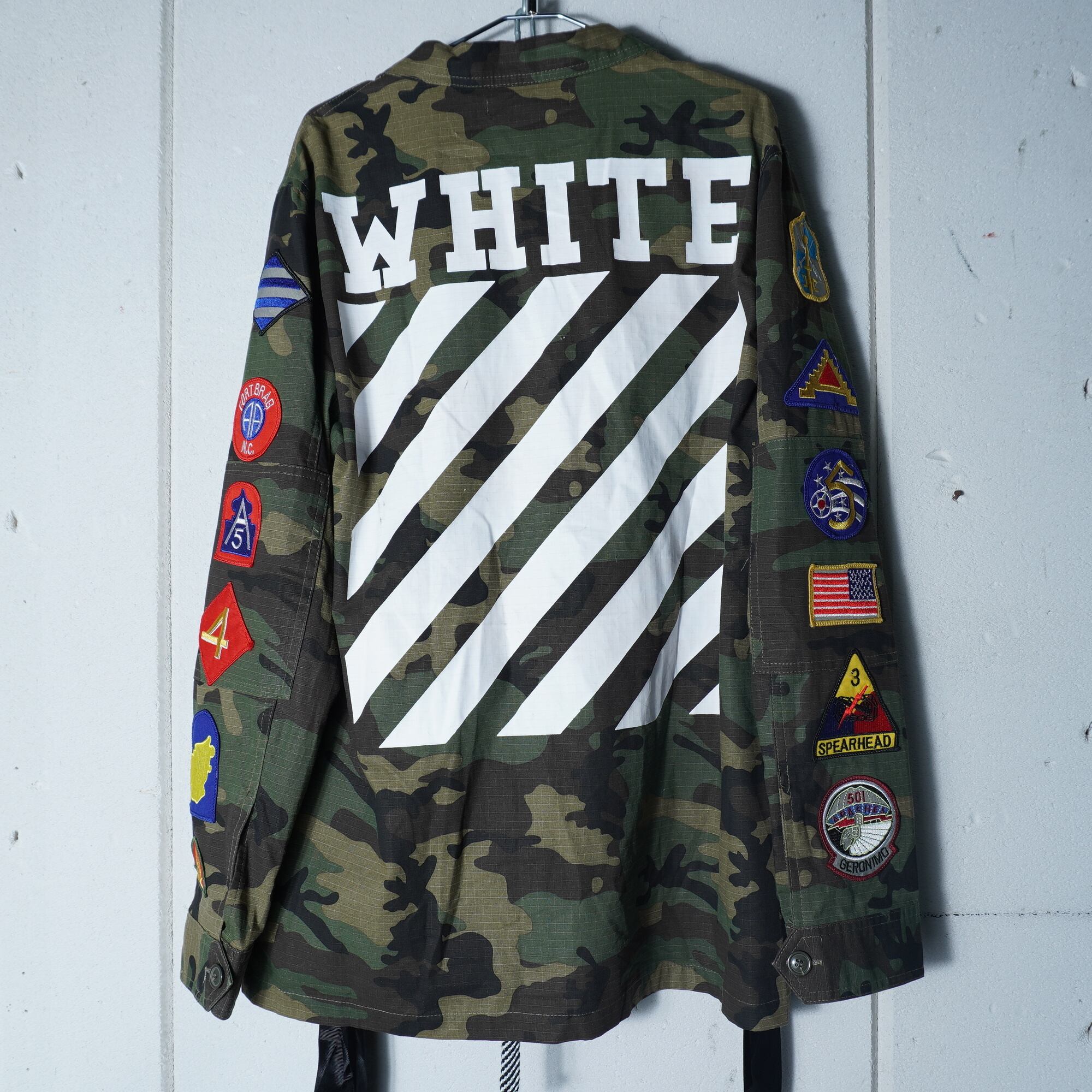 Off White】オフホワイト ”ヴァージル期”マルチワッペン迷彩フィールド