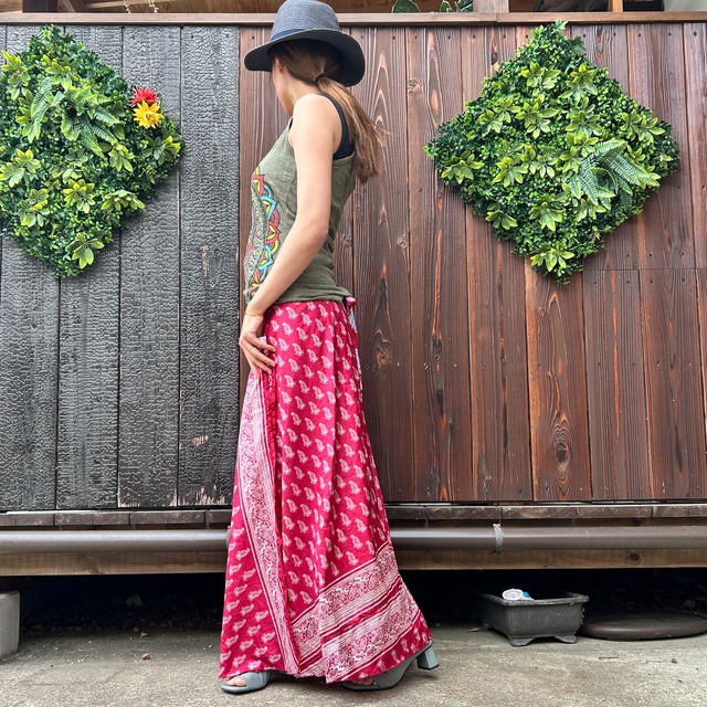 シルク巻きスカート1150