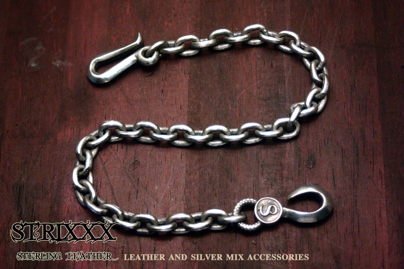 12 ナローあずきウォレットチェーン | STRIXXX sterling leather