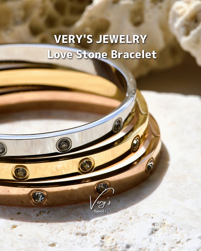 Zirconia Love Bracelet 316L【Very's Jewelry】