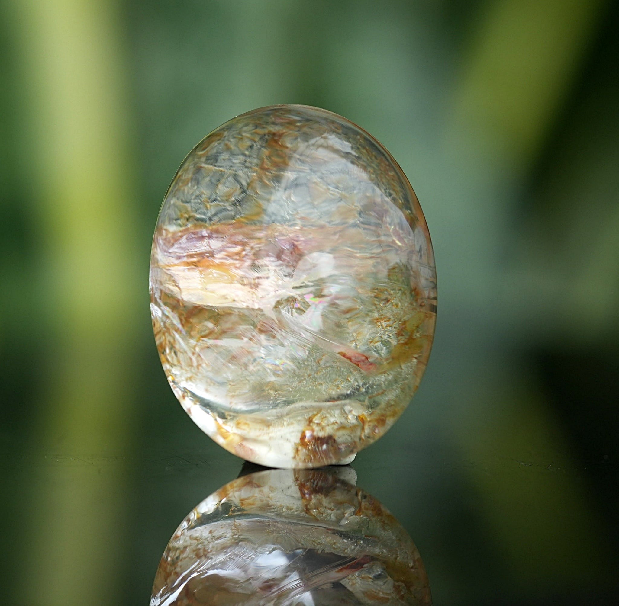 鏡のシラー☆ガーデンクォーツ s1555 | Funky garuda Stone