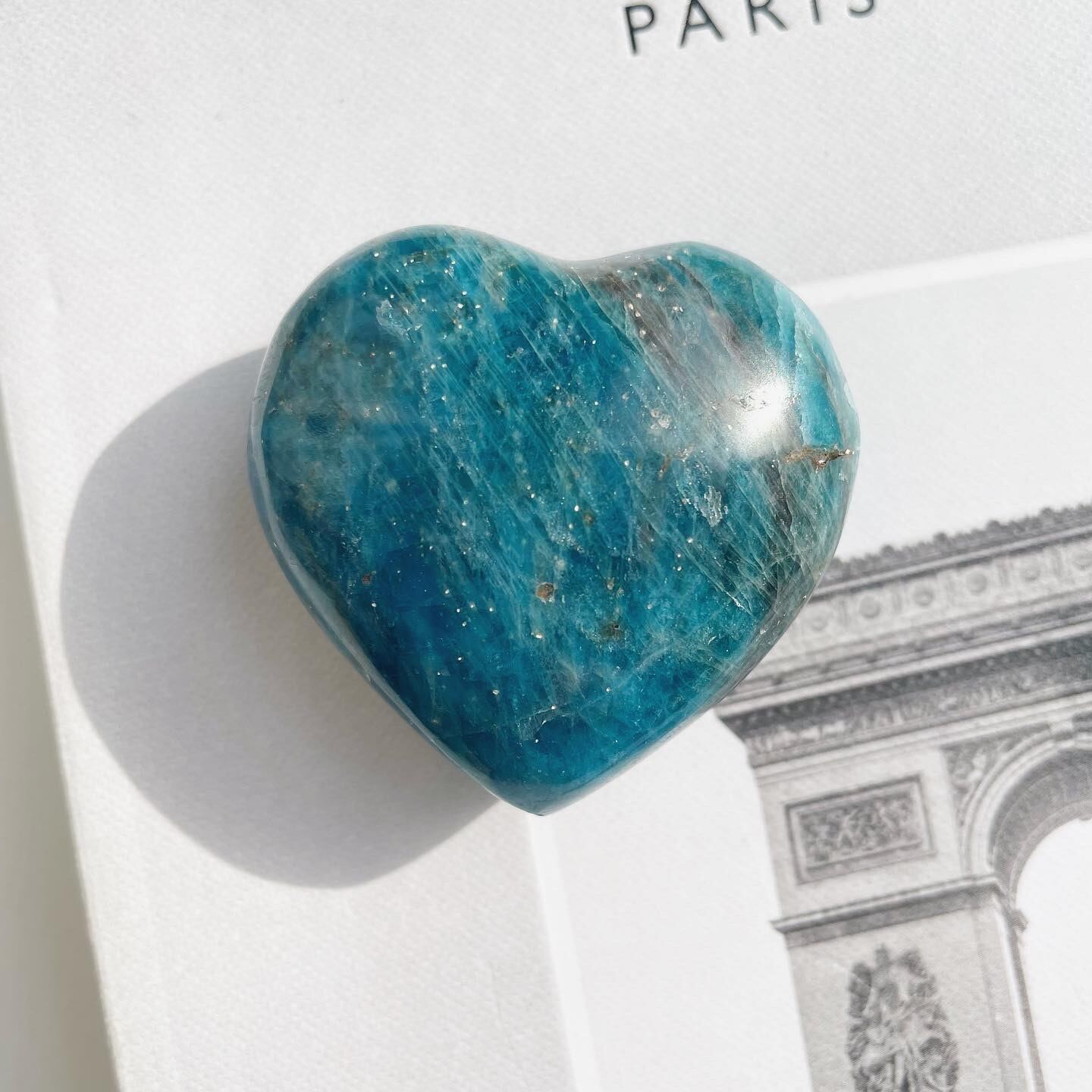 Blue Apatite Heart 4