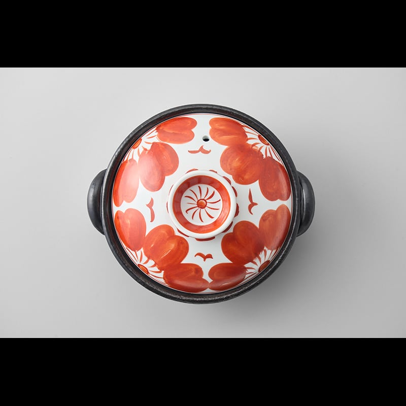 赤絵ソフィア 6寸鍋