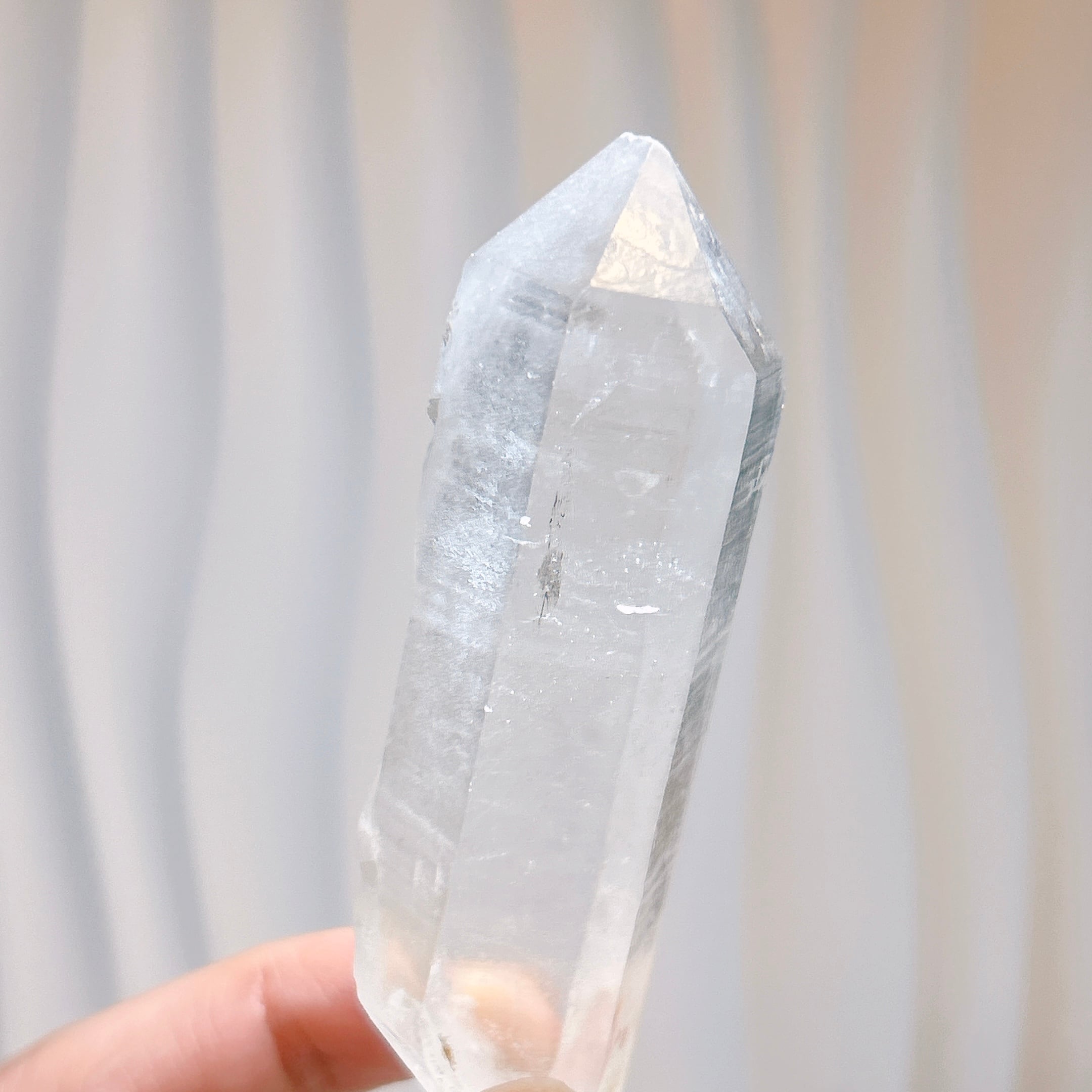 E18093】セルフヒールド 両錐 水晶 クォーツ ヒマラヤ水晶 ヒマラヤ産